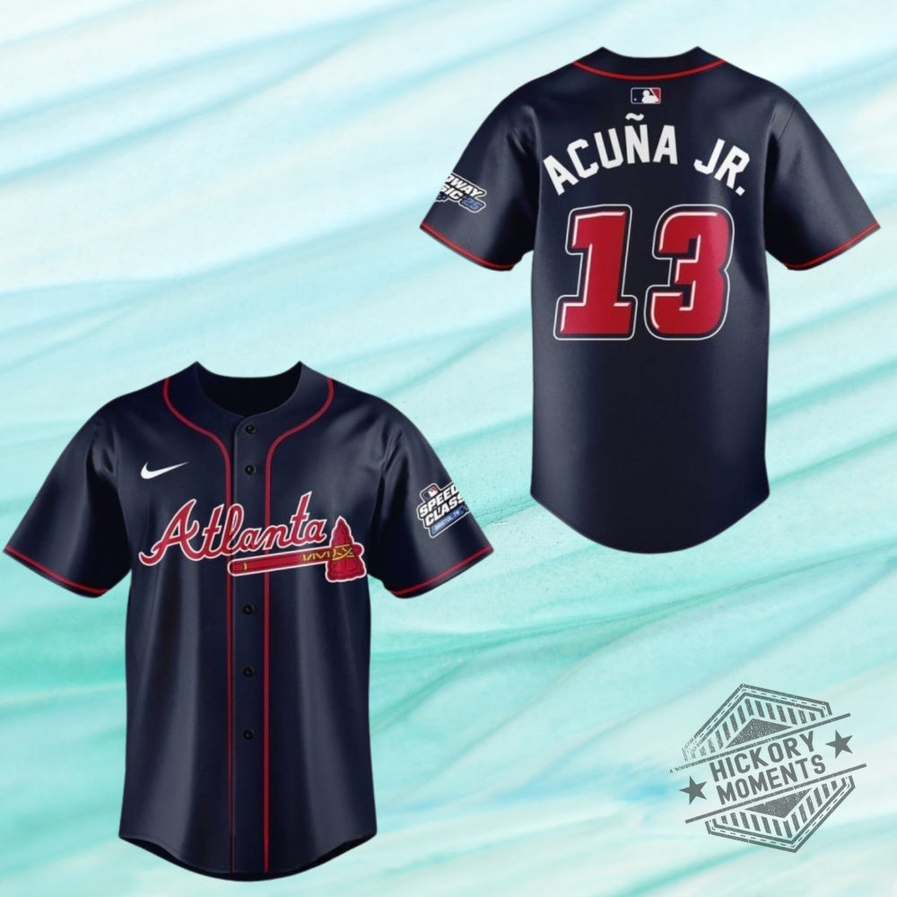 Atlanta Braves Speedway Classic 25 Limited Speed 2026 Personalized Baseball Jersey