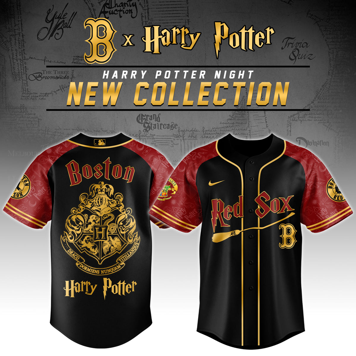 Boston Red Sox Harry Potter Night Baseball Jersey
