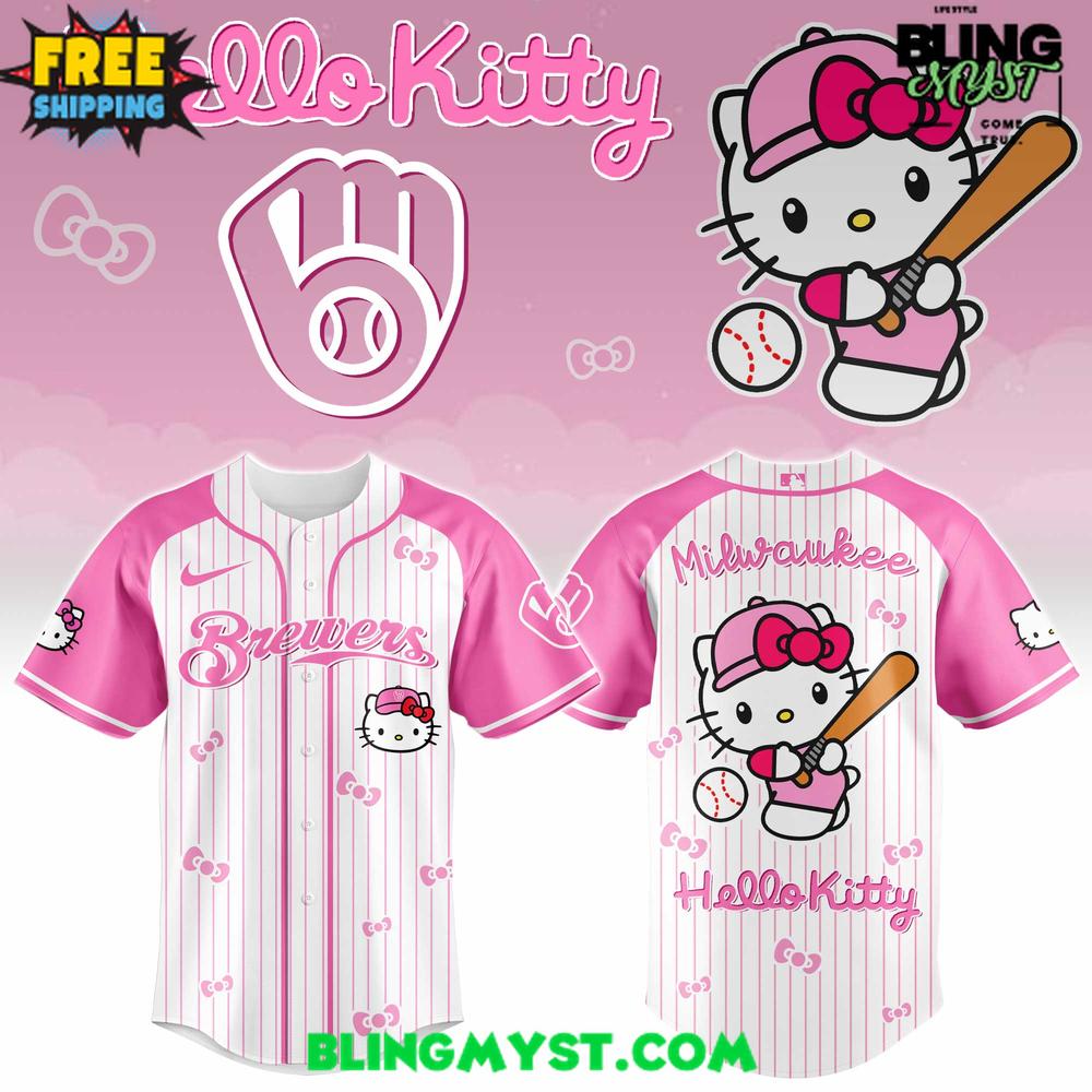 Milwaukee Brewers x Helllo Kitty 2026 Baseball Jersey