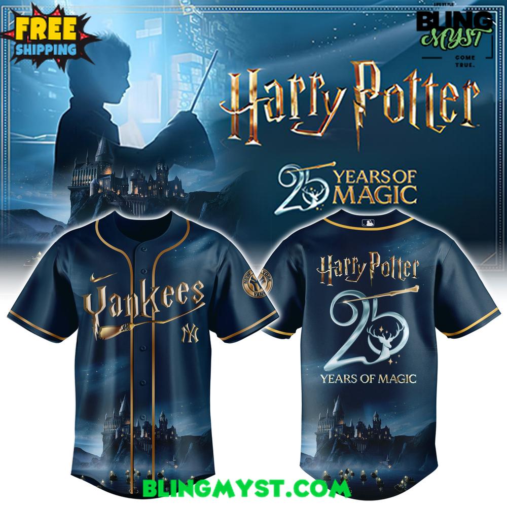 New York Yankees x Harry Potter 25 Years of Magic MLB Baseball Jersey