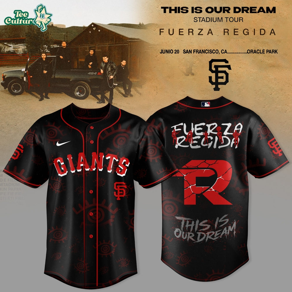 San Francisco Giants x Fuerza Regida – This Is Our Dream Stadium Tour 2026 Jersey Collection