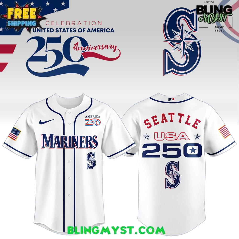Seattle Mariners 250th USA Of American Baseball Jersey