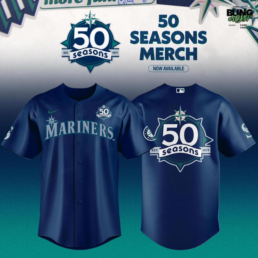 Seattle Mariners 50 Seasons Limited Edition Baseball Jersey
