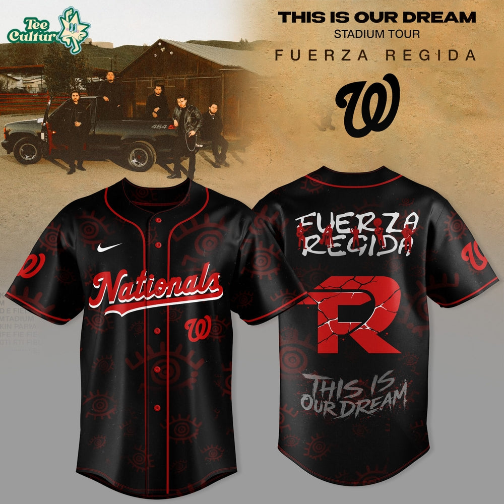 Washington Nationals x Fuerza Regida – This Is Our Dream Stadium Tour 2026 Jersey Collection