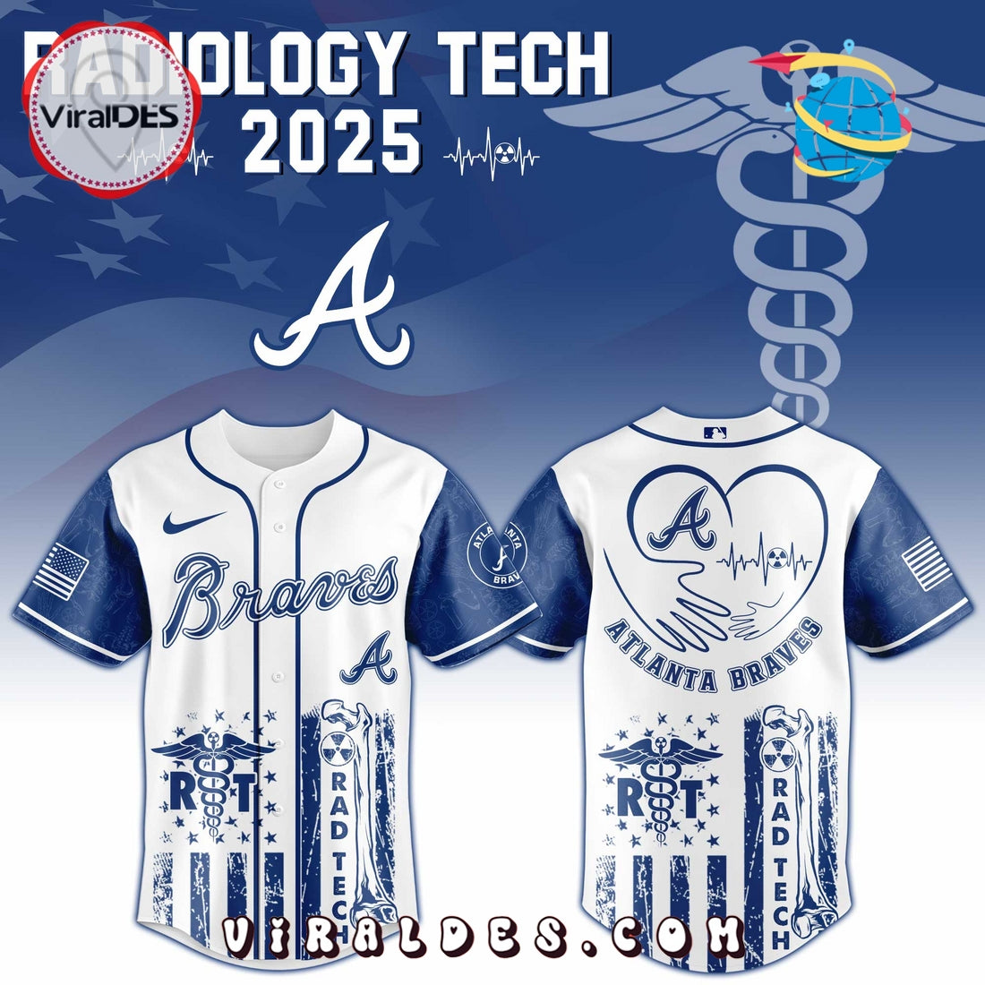 Atlanta Braves MLB x Radiology Tech Night Jersey