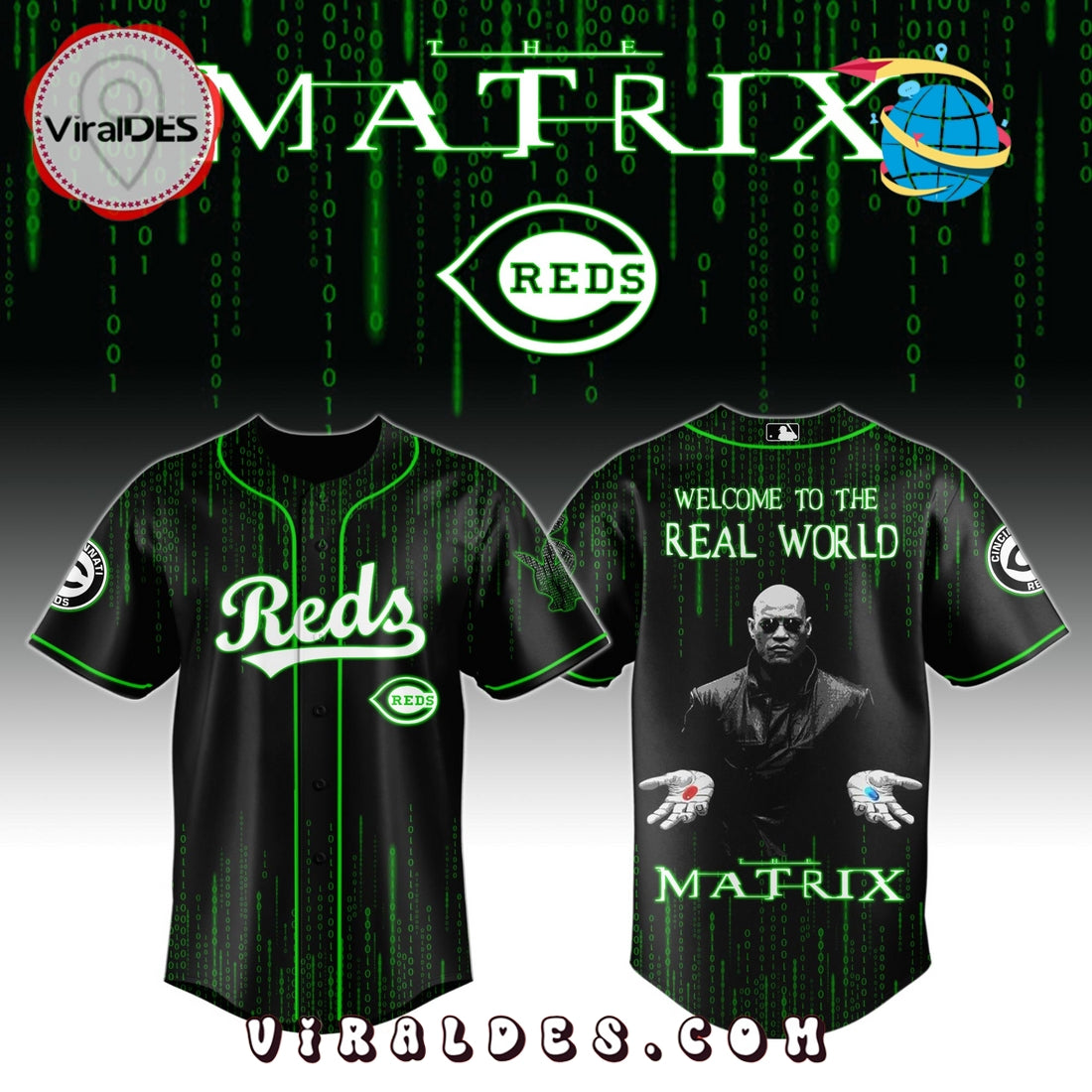 Cincinnati Reds MLB The Matrix Baseball Jersey