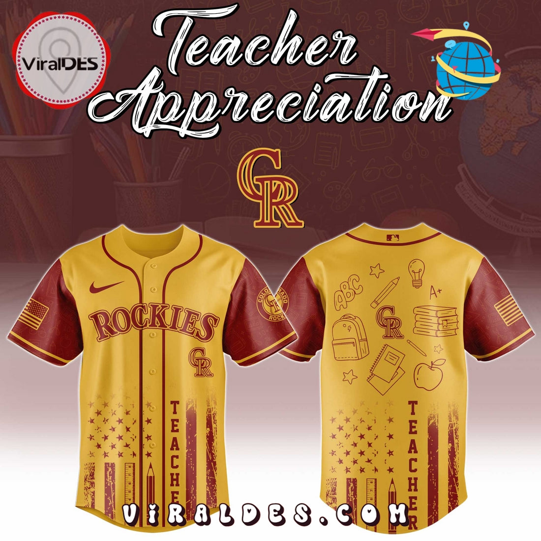 Colorado Rockies MLB x Teacher Appreciation Day Jersey