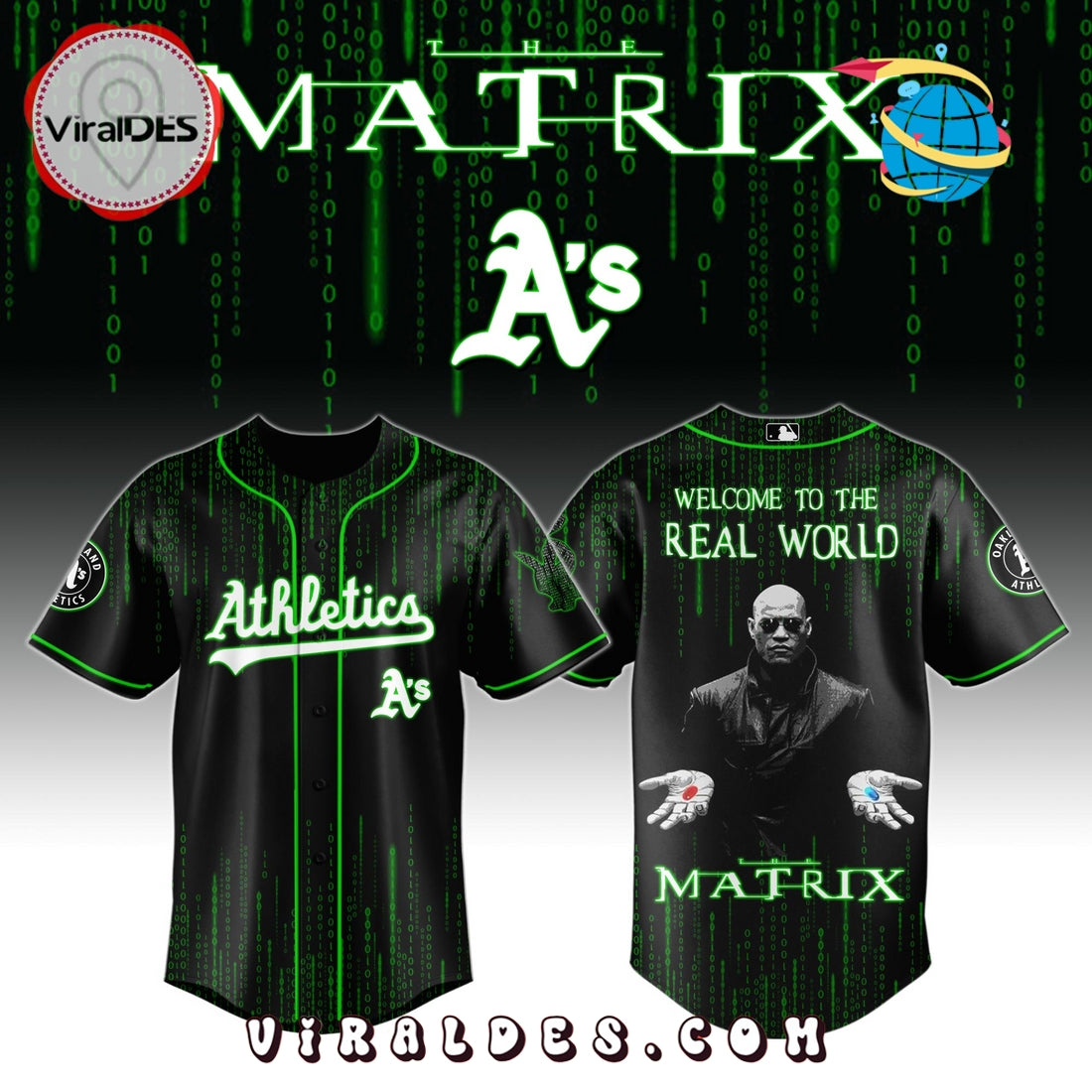 Oakland Athletics MLB The Matrix Baseball Jersey